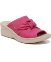 Bzees Smile Ii Wedge Slide Sandal In Pink