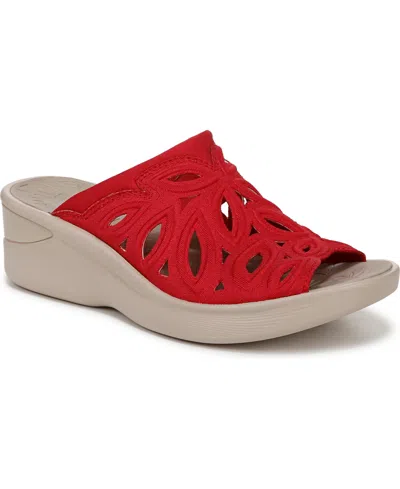 BZEES WOMEN'S SUSIE WASHABLE SLIDE WEDGE SANDALS