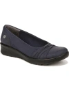 Bzees Poppy Seed 3 Womens Rhinestone Slip On Slip-on Sneakers In Blue