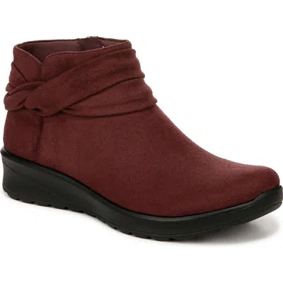 Bzees Womens Solid Leather Ankle Boots In Multi