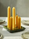 Bzzwax Beeswax Ribbed Candles (set Of 8)  Abask Gift Set