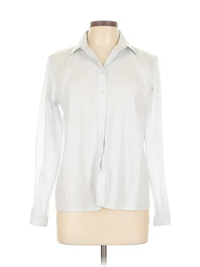 Pre-owned C&a Long Sleeve Blouse In Silver