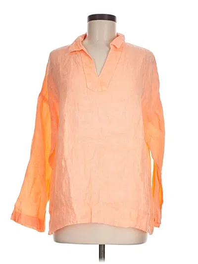 Pre-owned C&c California 3/4 Sleeve Blouse In Orange