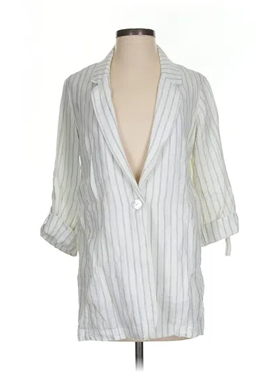 Pre-owned C&c California 3/4 Sleeve Button Down Shirt In Silver