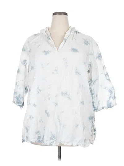 Pre-owned C&c California 3/4 Sleeve T-shirt In White