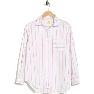 C&c California C & C California Alaina Stripe Shirt In White