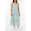 C&c California C & C California Betty Tie Shoulder Tiered Midi Dress
