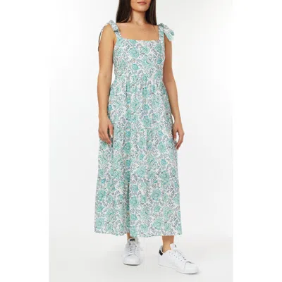 C&c California C & C California Betty Tie Shoulder Tiered Midi Dress
