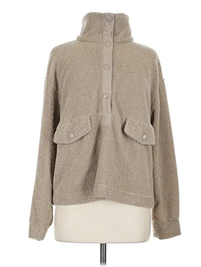 Pre-owned C&c California Cardigan Sweater In Tan