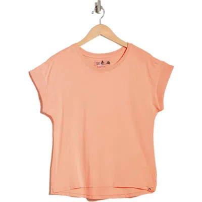C&c California C & C California Cassandra Sunwashed Relaxed Cotton T-shirt In Pink