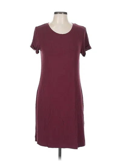 Pre-owned C&c California Casual Dress In Burgundy