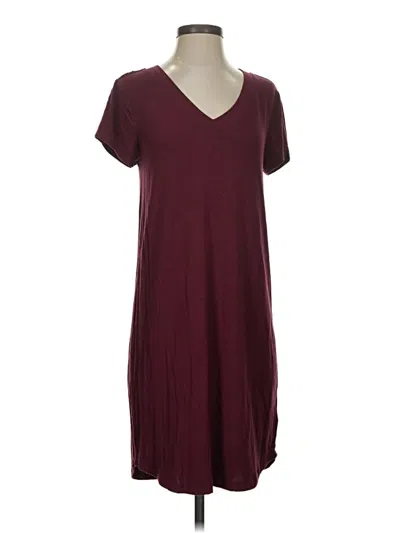 Pre-owned C&c California Casual Dress In Burgundy