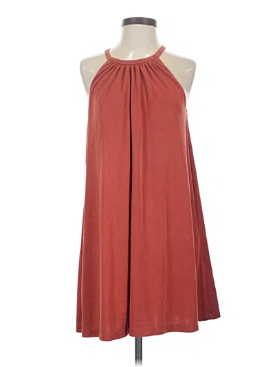 Pre-owned C&c California Casual Dress In Burgundy