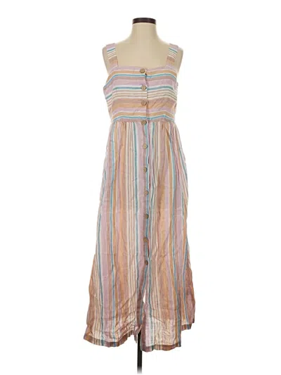 Pre-owned C&c California Casual Dress In Tan