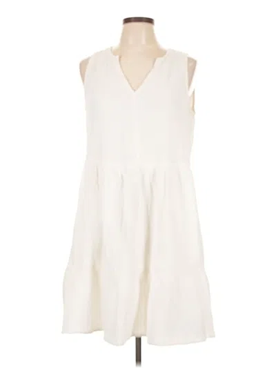 Pre-owned C&c California Casual Dress In White