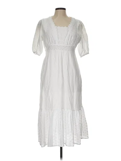 Pre-owned C&c California Casual Dress In White