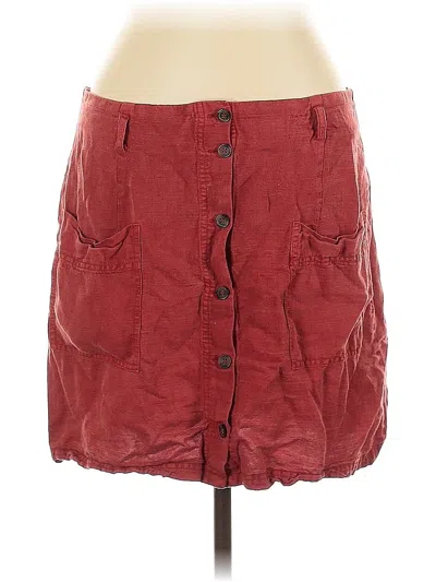Pre-owned C&c California Casual Skirt In Burgundy