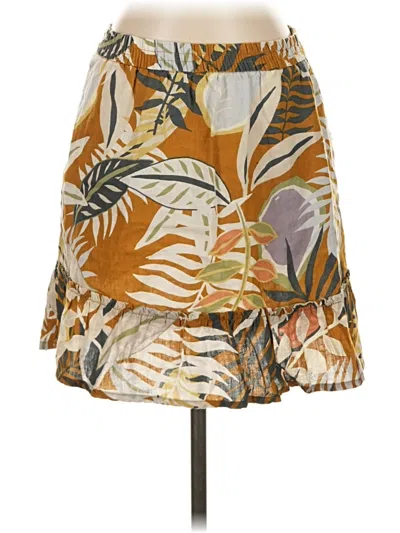 Pre-owned C&c California Casual Skirt In Gold