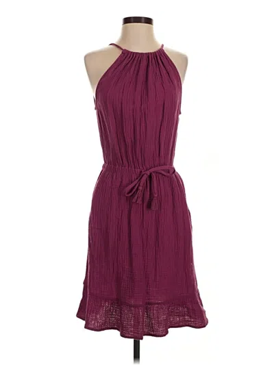 Pre-owned C&c California Cocktail Dress In Burgundy