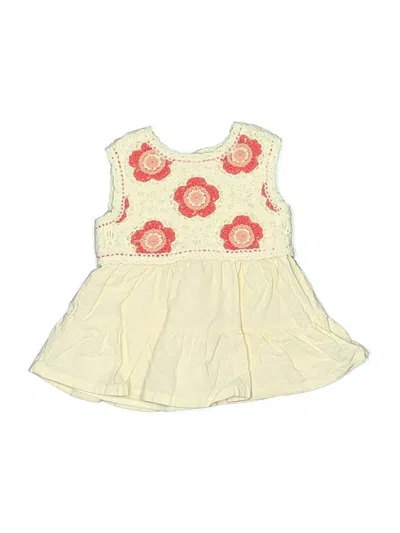 Pre-owned C&c California Kids' Dress In Yellow