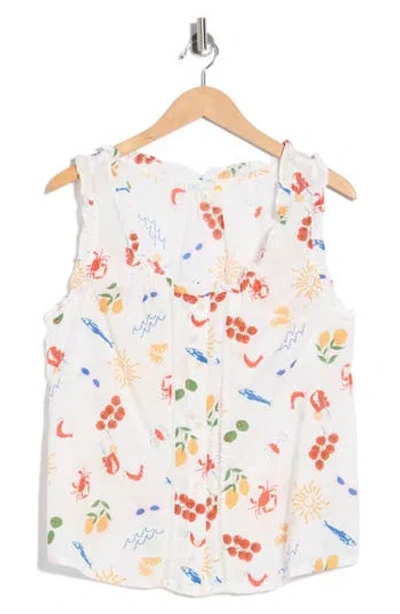 C&c California C & C California Katina Cotton Tank Top In Neutral