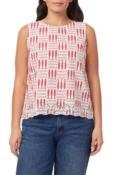 C&c California C & C California Letizia Sardines Cotton Shell In Red