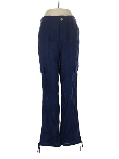 Pre-owned C&c California Linen Pants In Blue