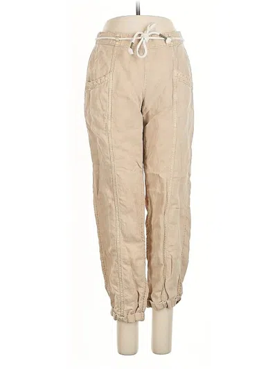 Pre-owned C&c California Linen Pants In Brown
