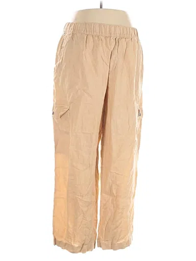 Pre-owned C&c California Linen Pants In Brown