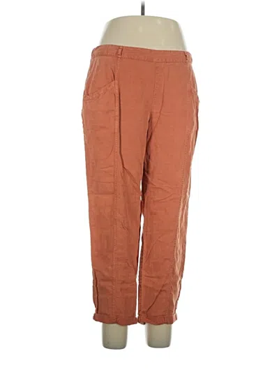 Pre-owned C&c California Linen Pants In Brown