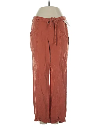 Pre-owned C&c California Linen Pants In Brown
