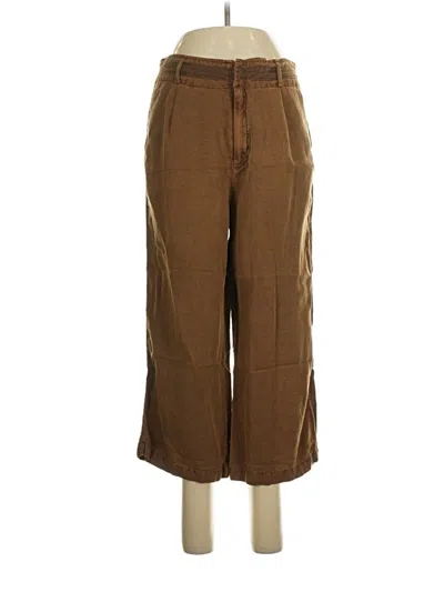 Pre-owned C&c California Linen Pants In Brown