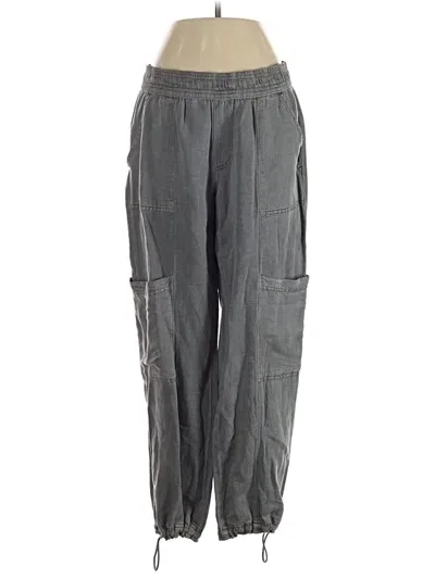 Pre-owned C&c California Linen Pants In Gray