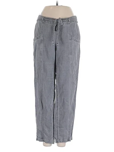 Pre-owned C&c California Linen Pants In Gray