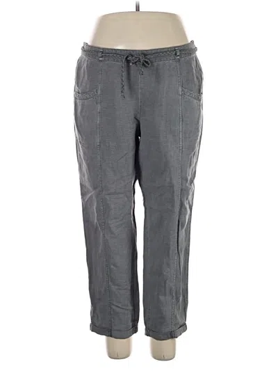 Pre-owned C&c California Linen Pants In Gray