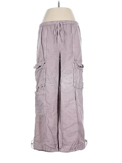 Pre-owned C&c California Linen Pants In Gray