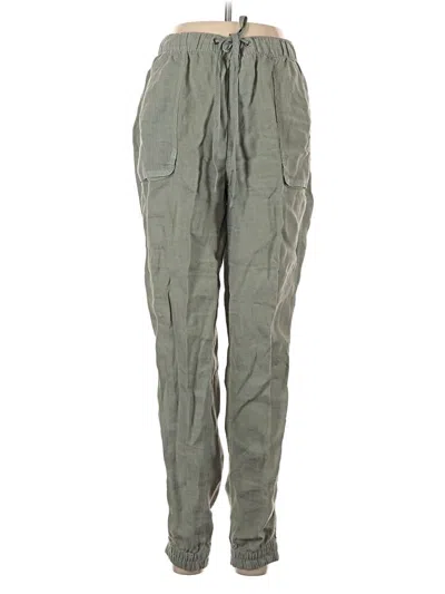 Pre-owned C&c California Linen Pants In Green
