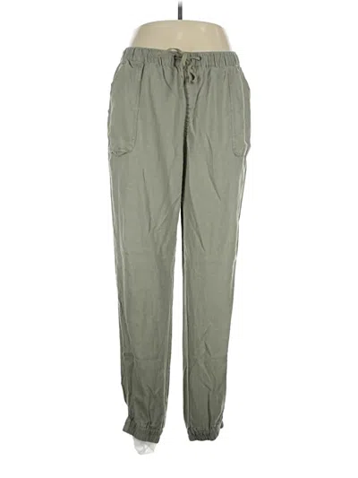 Pre-owned C&c California Linen Pants In Green