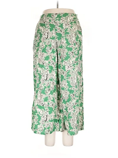 Pre-owned C&c California Linen Pants In Green