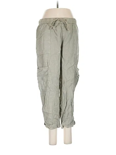 Pre-owned C&c California Linen Pants In Green