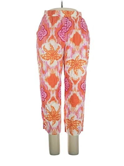Pre-owned C&c California Linen Pants In Orange