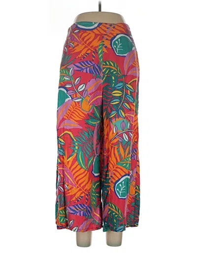 Pre-owned C&c California Linen Pants In Red