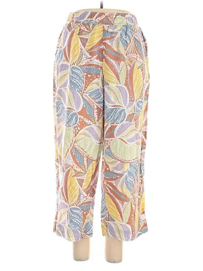 Pre-owned C&c California Linen Pants In Yellow