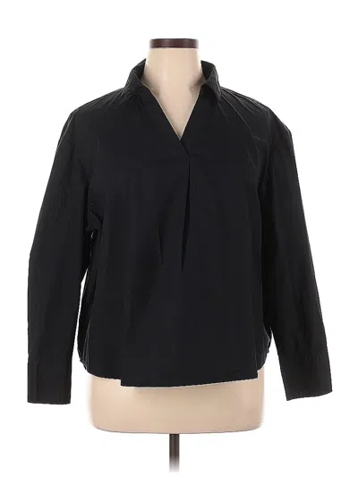 Pre-owned C&c California Long Sleeve Blouse In Black