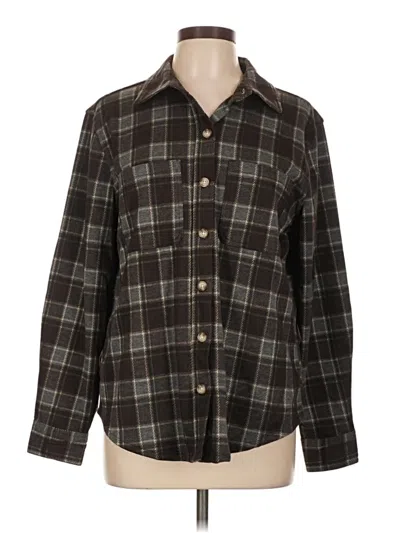 Pre-owned C&c California Long Sleeve Blouse In Brown