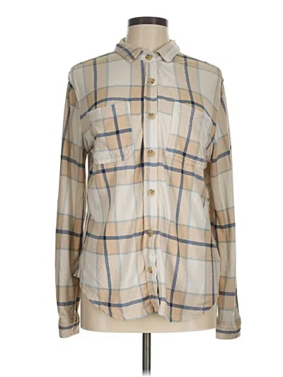 Pre-owned C&c California Long Sleeve Blouse In Ivory