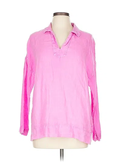 Pre-owned C&c California Long Sleeve Blouse In Pink