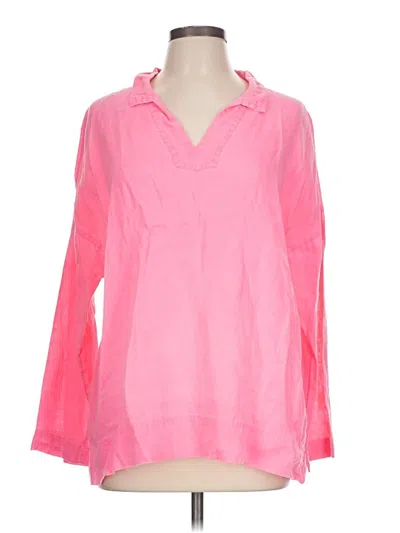 Pre-owned C&c California Long Sleeve Blouse In Pink