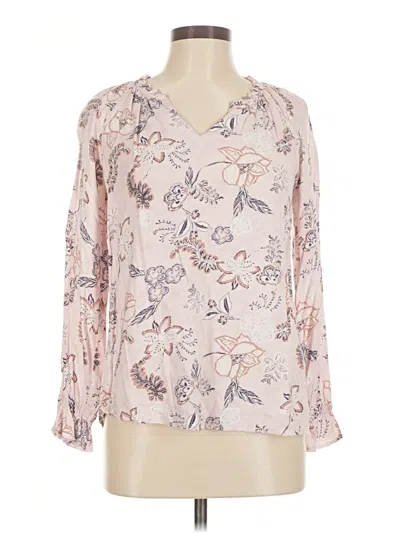 Pre-owned C&c California Long Sleeve Blouse In Pink