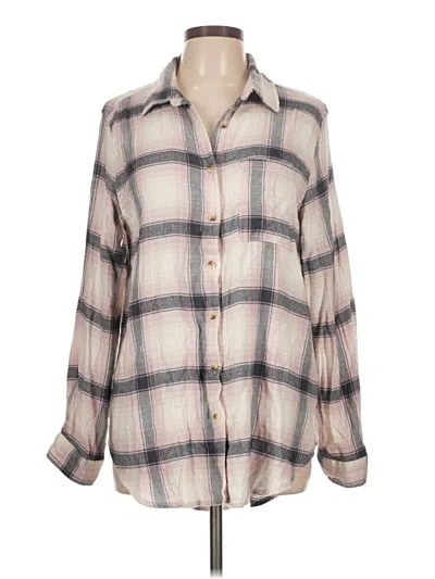 Pre-owned C&c California Long Sleeve Blouse In White